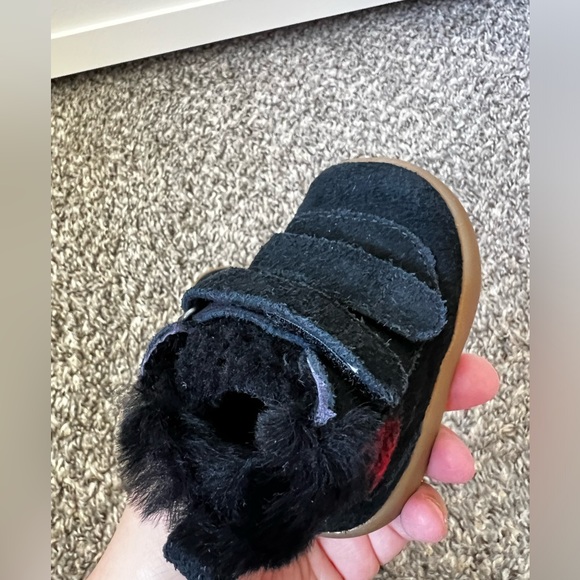 Ugg Baby Black Red Plaid Pritchard Boots Infant Newborn Size 0/1 - Picture 12 of 16
